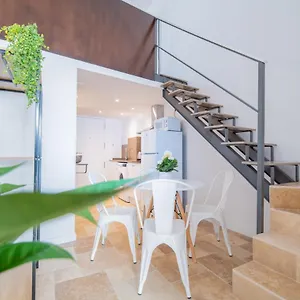 Desactivado Atico Duplex Con Barbacoa Y Terraza En Barri Port Maritim Appartement